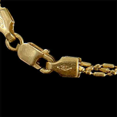 Cadena Corta De Oro 18k Trenzada 4,8gr Dorado (Usado)