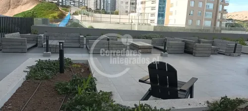 Departamento En Venta De 1 Dorm. En Concón, Con Vista Al Mar