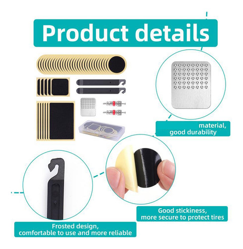 Kit De Parches Para Tubos, 46 Unidades, Parches Autoadhesivo