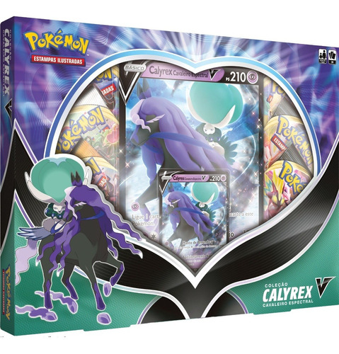 Pokémon Box Calyrex E Rapidash De Galar V - Copag 