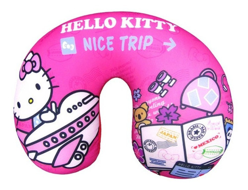 Almohadón Infantil Para Cuello Cervical Hello Kitty Oficial