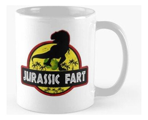 Taza Jurassic Fart T-rex Dinosaurio Pedorreando Divertido Ca