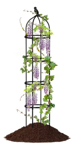 Garden Obelisk Trellis For Climbing Plants Outdoor, 5.8...