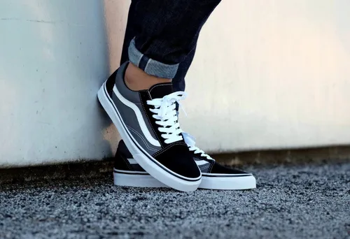 Tenis Vans Old Skool Black Pewter Gris Negro