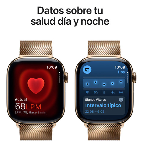 Apple Watch S10 Gps + Cellular 46mm M/l Titanio Color Oro Oro Estilo Milanés Oro Titanio, Oro