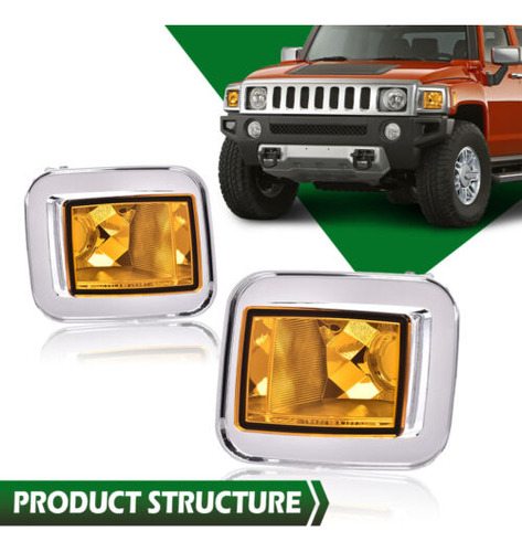 Amber Lens Front Turn Signal Light Parking Lamp Fit For Cch