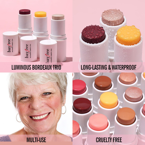 Trio Kimuse De Maquillaje Multiadherente Para Rostro, Mejill
