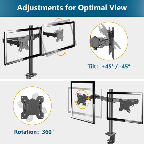 H Soporte Para Monitor Brazo Escritorio Abrazadera Base