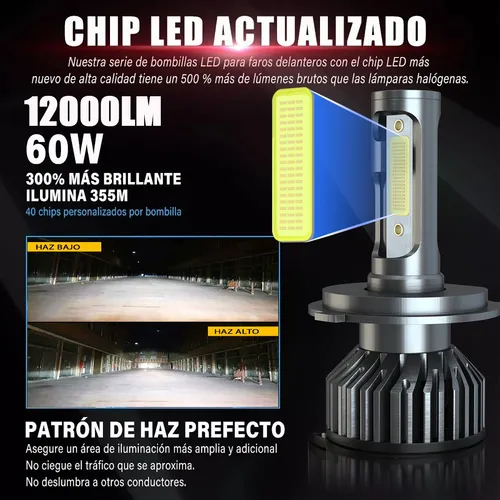 Kit De Faros Delanteros Csp Led Canbus 9003 H4 - 24000lm