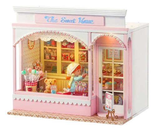 Kits De Casa De Bonecas Em Miniatura Diy, Doce Lar