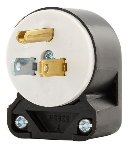 2 Clavijas 2pt+tierra, Angular 8 Posiciones, 15a 125v Eaton