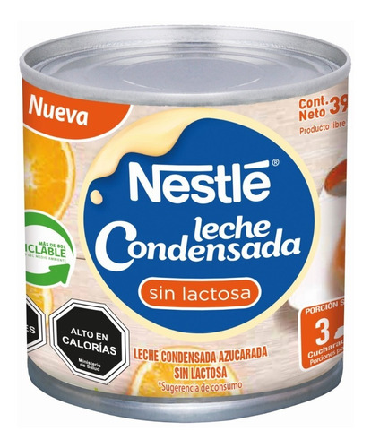 Leche Condensada Nestlé® Sin Lactosa Lata 397g