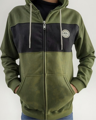 Campera Canguro Quiksilver Buzo Algodon Hombre