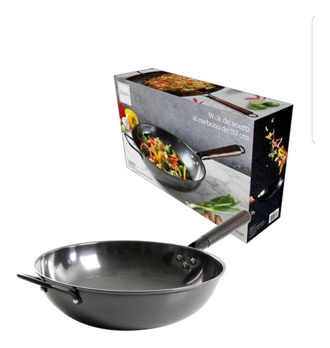 Wok De Acero Al Carbon Gourmet Expressions 33cm