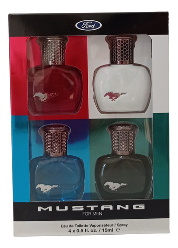 Perfume Para Caballero Mustang. Set 4 Fragancias! Original!