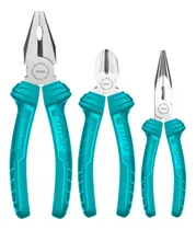 Comprar Set De 3 Pinzas Total Industrial Universal Alicate Punta 6 8