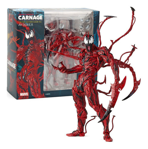 Fwefww Red Venom Marvel Carnage Series Acción Figura Modelo