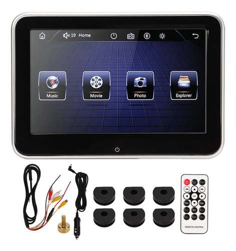 Monitor De Reposacabezas For Coche, Pantalla Táctil Ips De