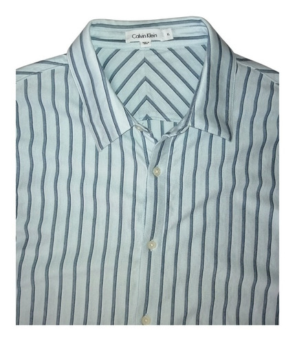 Camisa Hombre Manga Corta Calvin Klein Talla Xl Impecable