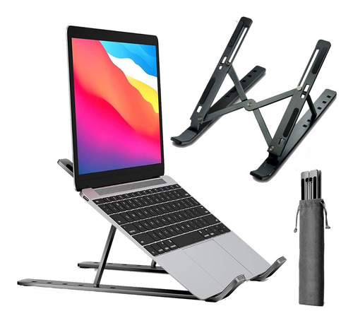 Soporte Base Notebook Macbook Pro Air Aluminio Ergonomico