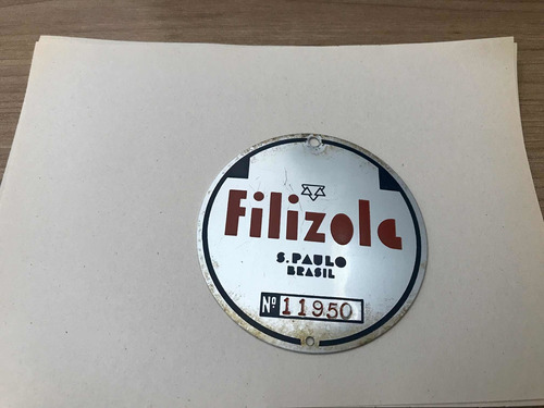 Placa Alumínio Logo Filizola