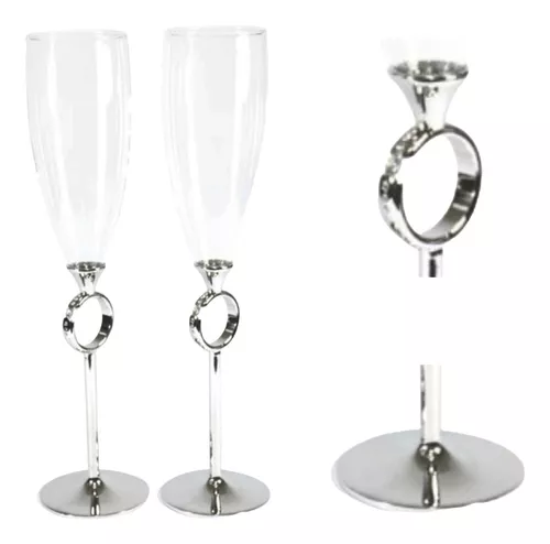 Calor diferente gris Copas Cristal Para Boda Brindis