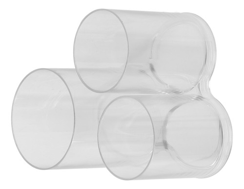 Contenedor De Maquillaje De Plástico Redondo Transparente