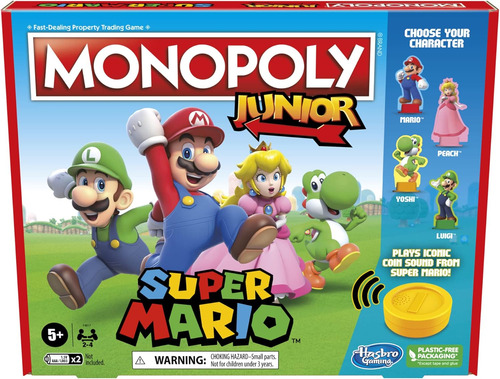 Juego De Mesa Monopoly Junior Super Mario Edition, Divertido