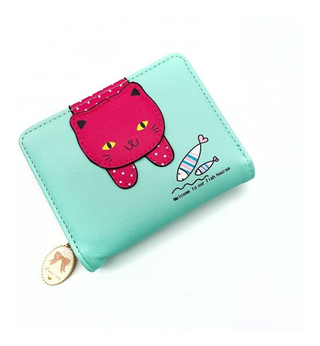 Billetera Dama Mujer Niñas Cartera, Regalo, Diseño Gato