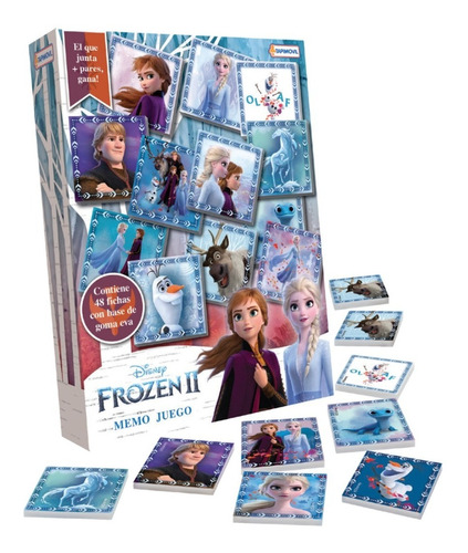 Memo Juego De Memoria Disney Frozen Tapimovil Mundo Manias