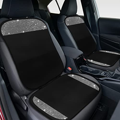 2 Pares De Fundas De Asiento De Coche Diamantes De Imit...