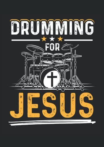 Drumming For Jesus: Cuaderno | Cuadriculado | A Cuadros Din