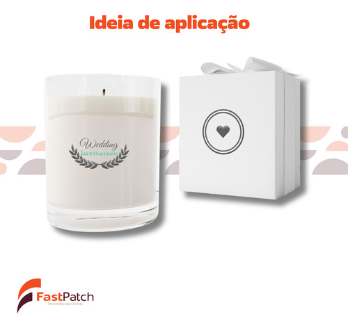 Adesivo Personalizado Lembrancinha Verniz Brilho 30 Un 5x5cm