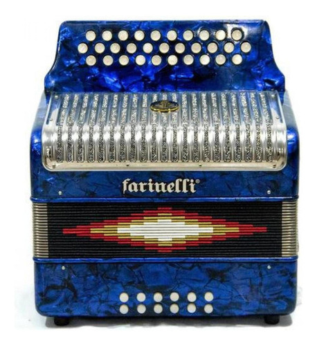 Acordeon Botones Farinelli 3012ap Sol Parrilla Metal Msi