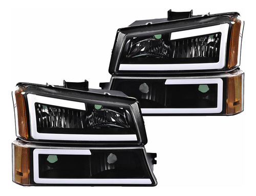 Faros Chevrolte Silverado 03-07 Halo Led Drl Bajo Pedido