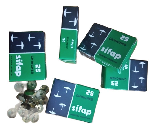 Chinche Sifap Doradas 1 Punta X 25 U; Pack X 10 Dorado