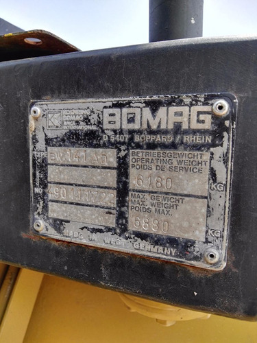 Imagen 11 de 11 de Vibrocompactador Bomag Bw-141-ad De 8 Ton. Año 1990