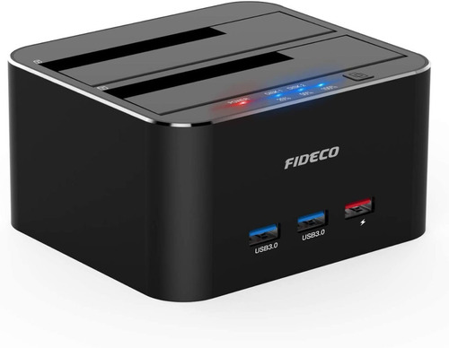 Docking Station 2 Bahias Clonador Sata Hub Usb 3.0 Pd Fideco