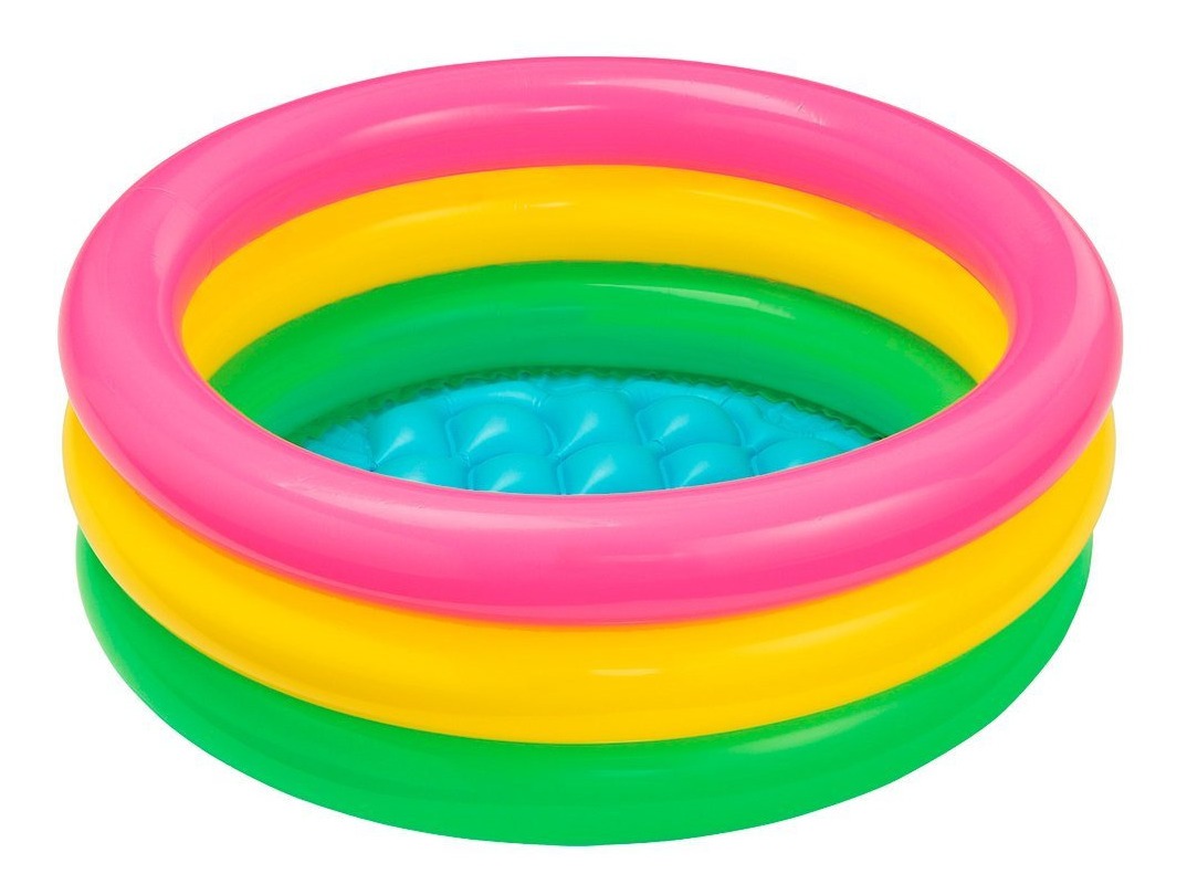  Piscina Inflable Intex Redonda Sunset Infantil Bebe 61x22cm