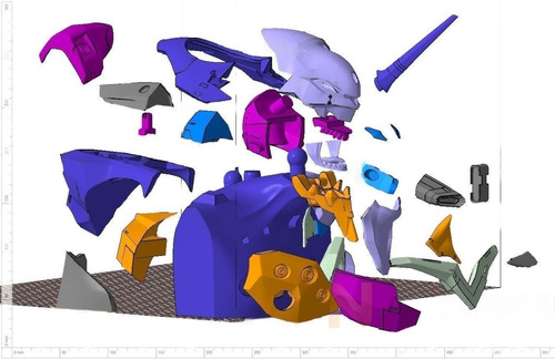Evangelion Eva01 Bust Rap3d Archivos Stl Para Impresión 3d