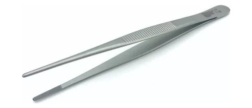 Pinza Precisión  Recta 30 Cm Chef Acero Inoxidable