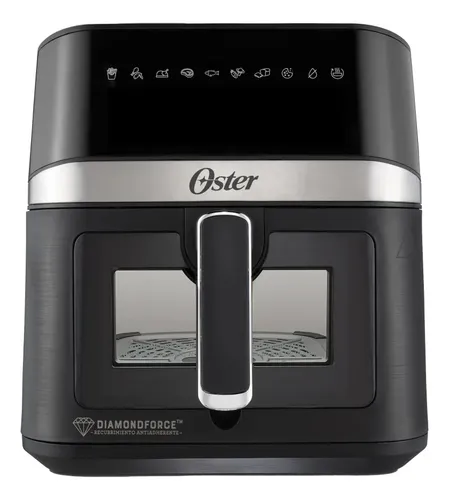 comprar Oster® Freidora de Aire Digital, Recubrimiento Oster® DiamondForce, con Ventana y Luz Interna, 6L de Capacidad, 10 Programas Automáticos, CKSTAF60WDDF