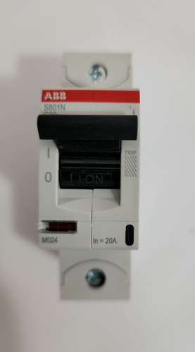 Interruptor Automatico 1p 20a Cur C 36ka Abb 2ccs891001r0204