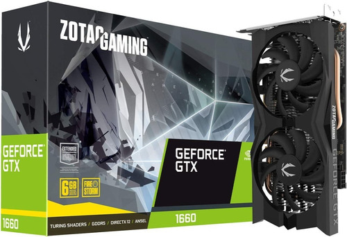 Imagen 1 de 1 de Zotac Gaming Geforce Gtx 1660 6gb Gddr5 192-bit Zt-t16600k-1