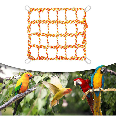 3 Red De Cuerda Para Pájaros, Hamaca Colgante Para Naranja