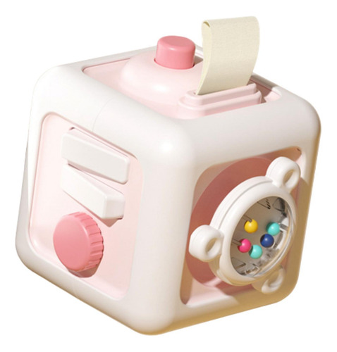 Cubo De Actividades, Juguete Sensorial, Educativo, Cubo Rosa