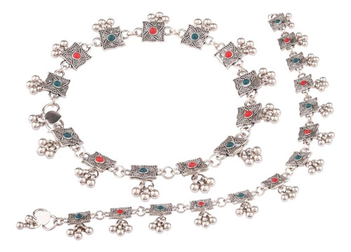 Efulgenz Juego De Tobilleras Con Cadena Y Borlas Con Dijes D