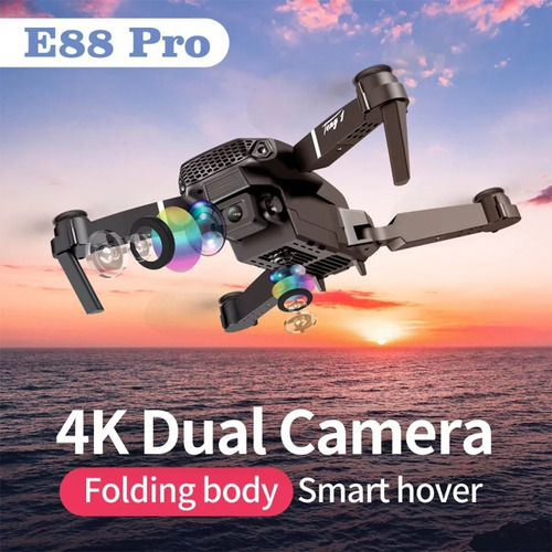 E88 Pro Drone 2021 Nuevo Con Gran Angular Hd 4k 1080p Dual 