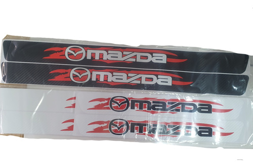 Pisapuertas Cromo Fibra Carbon Mazda 3 Cx3 Cx5 Cx30 Cx50 (4)