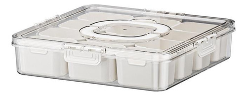 Bandeja Para Servir Dividida Con Tapa Y Asa Compatible Con